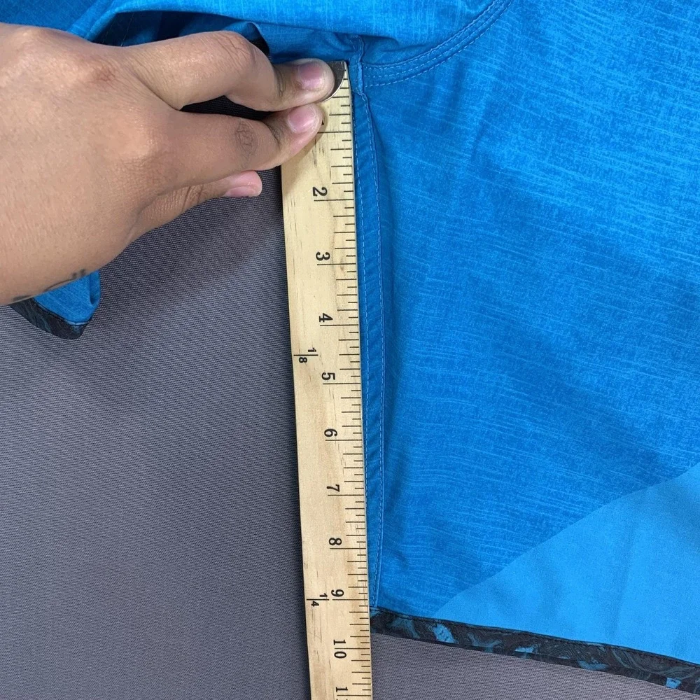 Quiksilver Board Shorts Mens‎ 36 Blue AG47 DryFlight Quick Dry Surf Zip Pocket